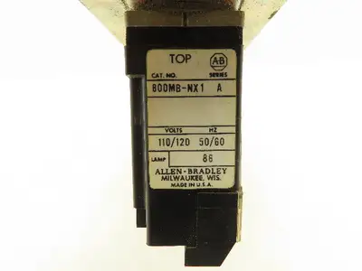 Allen Bradley 800MB-NX1 HMI Selector Switch E-Stop Control Panel Assembly