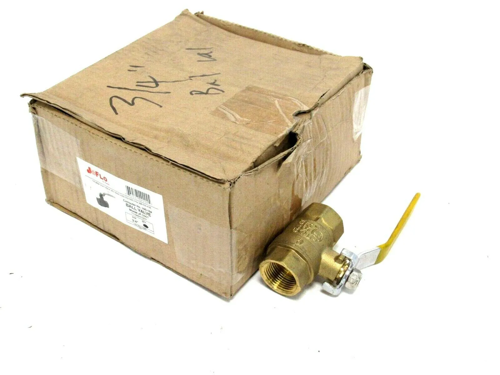 NEW BOX OF 10 JOMAR JF-100T BALL VALVES 3/4" 100-104 JF100T