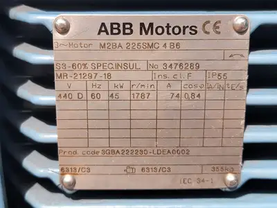 USED ABB MOTORS M2BA225SMC4B6