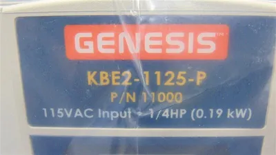 1/4 HP KB Genesis KBE2-1125-P Single Phase Adjustable Speed Drive 115V Used