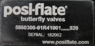 NEW TORK-MATE 890-250DA BUTTERFLY VALVE 3" 1082468 5860300-01R41001 890250DA