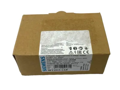 USED SIEMENS BUSBAR 3-PHASE MODULAR SPACING 45MM FOR 2 SWITCHES PKG OF 10