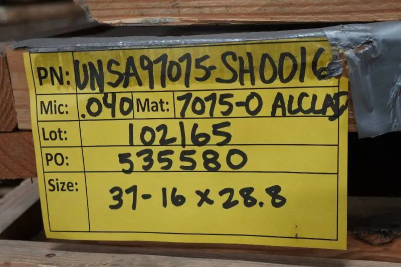 7075-0 Sheet Metal - .040" - 40+ Sq Ft