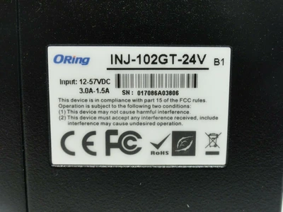 USED ORING IEI INJ-102GT-24V