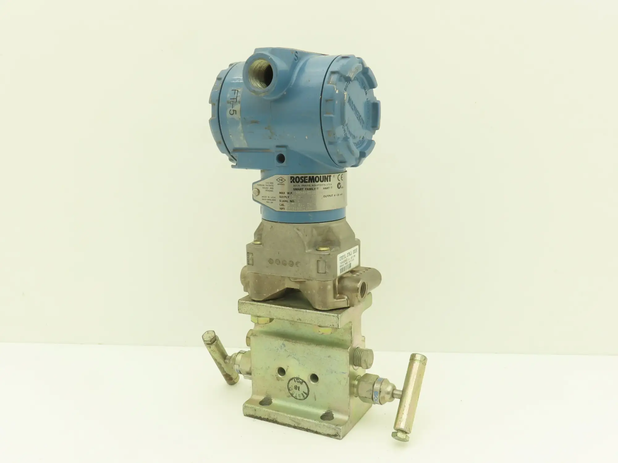 Rosemount 3051CD2A22A1AB4  Pressure Transmitter 0-250" H20 3626 PSI 10-55VDC