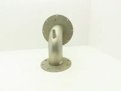 4"x 90° Stainless Flanged Pipe Elbow Vacuum Blower Intake