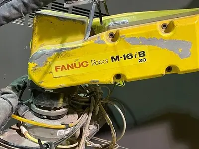 Used FANUC M-16IB/20, WITH R-J3IC CONTROL, CABLES & TEACH PENDANT. Robots | Harbor Machinery Inc. #1283348