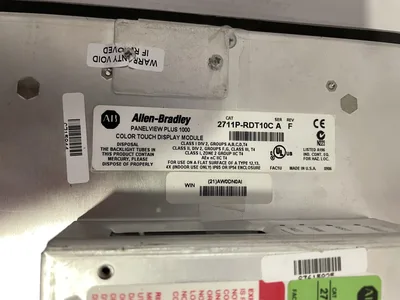 Allen-Bradley 2711P-RP1 Ser G Panelview Plus Logic Module 24VDC 70W