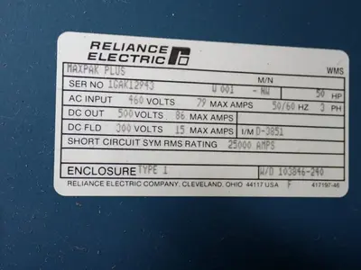 USED RELIANCE ELECTRIC V001NW