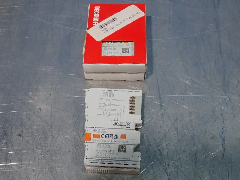 Used BECKHOFF EL4028 PLC Input & Output Ohio US | HGR 24 #1006736