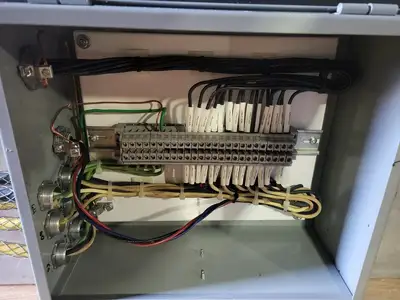 Electrical Enclosure 11"x13"x6.5" w/ Terminals and Wiring
