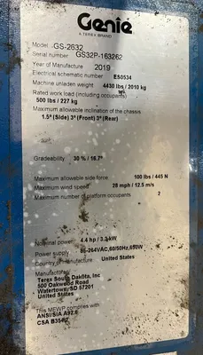 2019 GENIE GS-2632 Scissor Lifters | Universal Press & Machinery (UPM) (11)