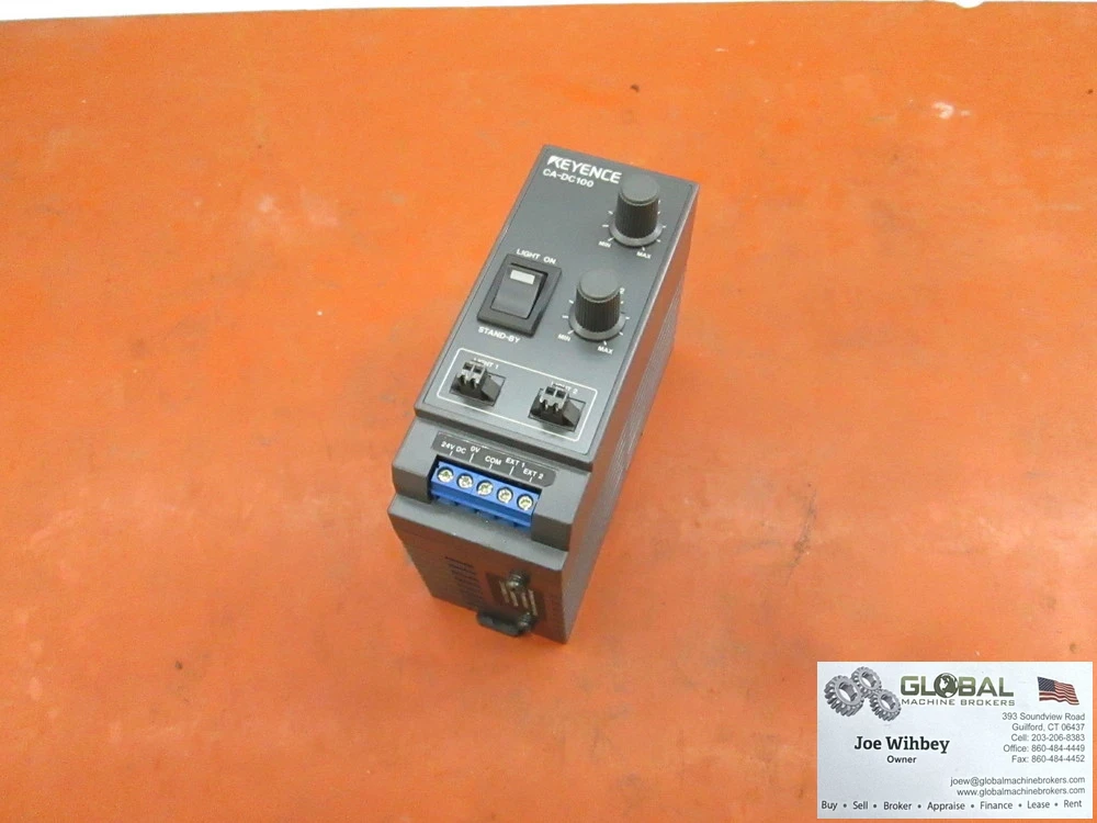 Keyence CA-DC100 Light Controller, 12 Volt, 2 Channels, Discontinued