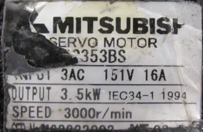 USED MITSUBISHI HC353BS SERVO MOTOR