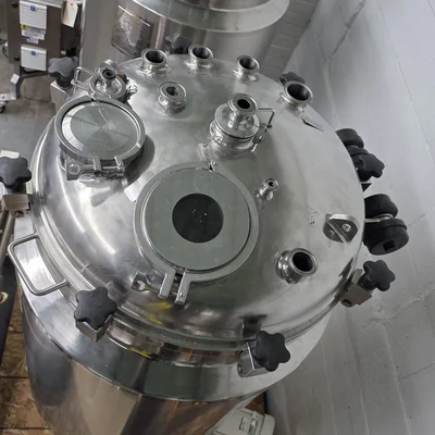 Pressure Processing Tank INOX 200 Liters 316 S/S With Bottom Mixer # 3031