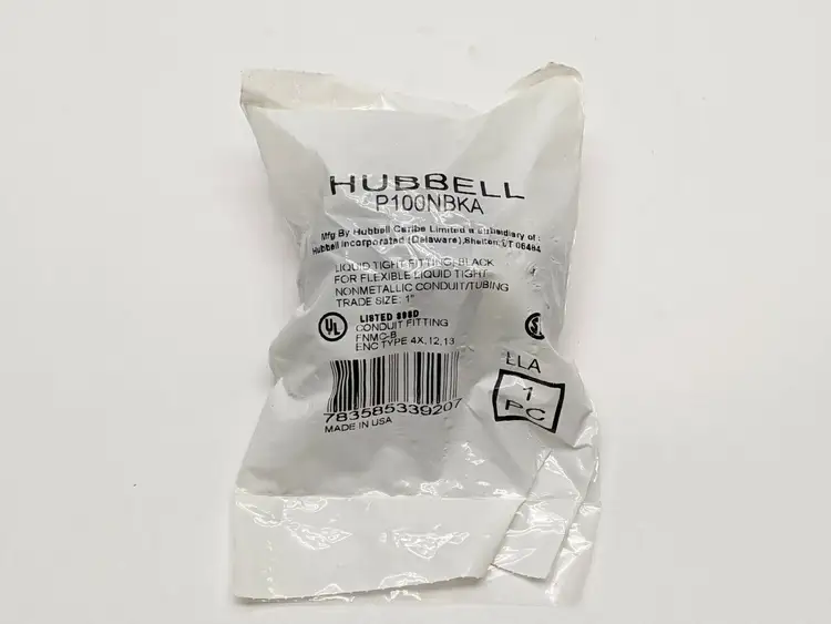 New | in-Stock Hubbell P100NBKA Electrical Fittings Michigan US | Maverick Industrial Sales #1487575