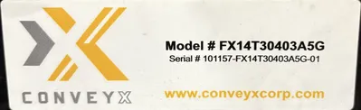 CONVEYX CORP. FX14T30403A5G Material Handling | ESS Industrial Equipment Sales (8)