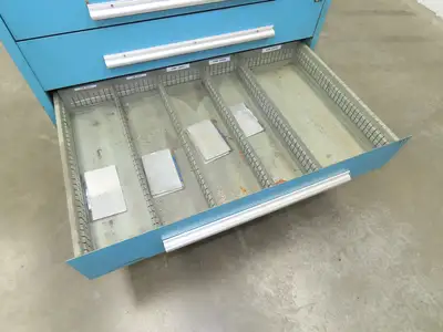 Nu-Era Modular Tool Storage Cabinet 9 Drawer 45x28x61" Stanley Vidmar Blue