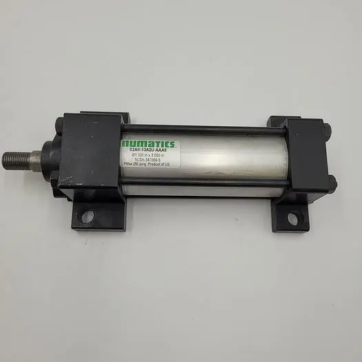Used NUMATICS NUMATICS S2AK-03A2U-AAA0 PNEUMATIC CYLINDER WITH BRACKET Pneumatic Cylinders | ND Industrial Surplus #1221519