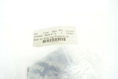 NEW KNOLL 124402 SEAL FOR SIDE CAR PUMP KIT 124588 444860 124585 28835 124580