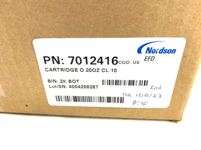 7012416 | Nordson EFD  Optimum ZeroDraft™ Empty Cartridge, 20oz, Clear BOX OF 10 - New