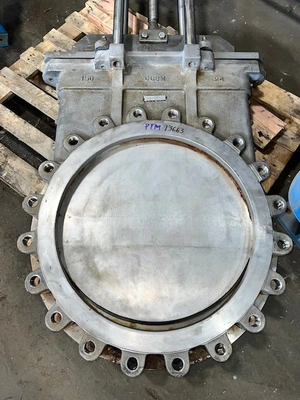 24" Stainless Steel Hand Wheel Operated Knife Gate Valve