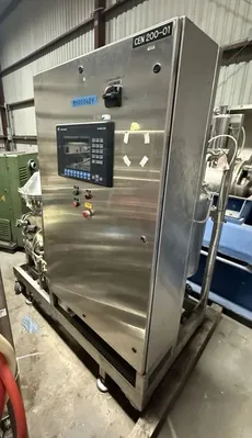 Westfalia CSC 6-06-476 hydro-hermetic clarifier skid, 316L SS.
