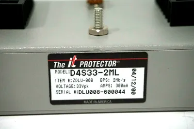 USED INNOVATIVE TECHNOLOGY D4S33-2ML SURGE SUPPRESSOR ZDLU-008