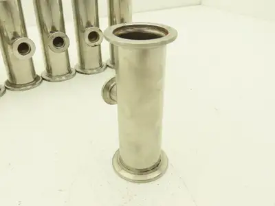 ISO-KF NW40/NW16 Stainless Reducing Tee Vacuum Flange Fitting 1.5"x3/4" Lot of 7