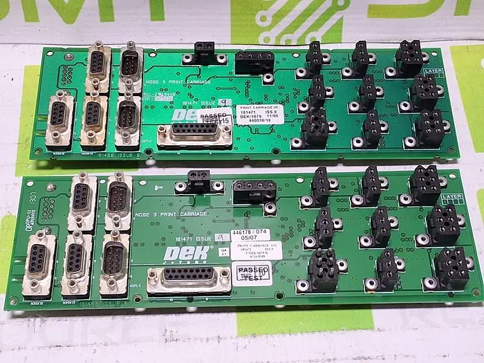 DEK 181471 PRINT CARRIAGE I/O CIRCUIT BOARD