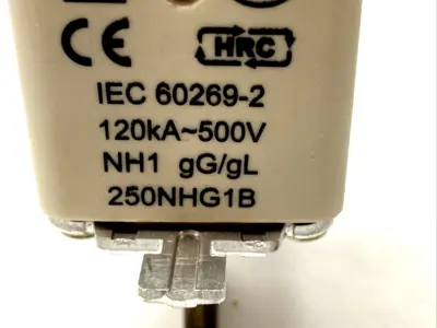Eaton 250NHG1B Low Voltage NH Fuse Live Gripping Lug 500V 250A 120 kAIC - New