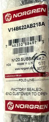 NEW NORGREN V14B622AB218A SOLENOID N120 SUB BASE