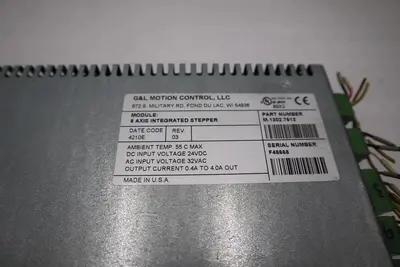G & L MOTION CONTROL M.1302.7612 5-Axis Integrated Stepper 32Vac STOCK 5141A