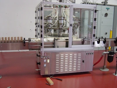 Hoppmann, filling & capping line, 8-station, conveyor control