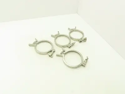 SCC 13MHHMQ-400 Sanitary Squeeze Clamp 4" Pipe With 4.8" Flange Lot of 4