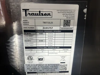 Used Traulsen TB071SL2S Food Prep Tables Illinois US | Falcon Restaurant Supply #1375392