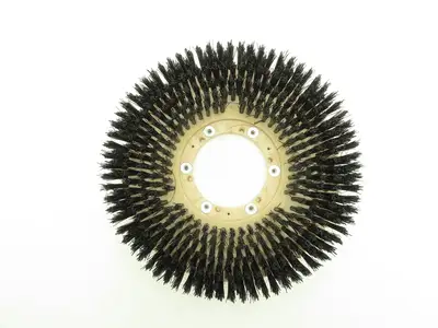 Trupar America TE222320 14" Medium Poly Brush for Rotary Floor Scrubber