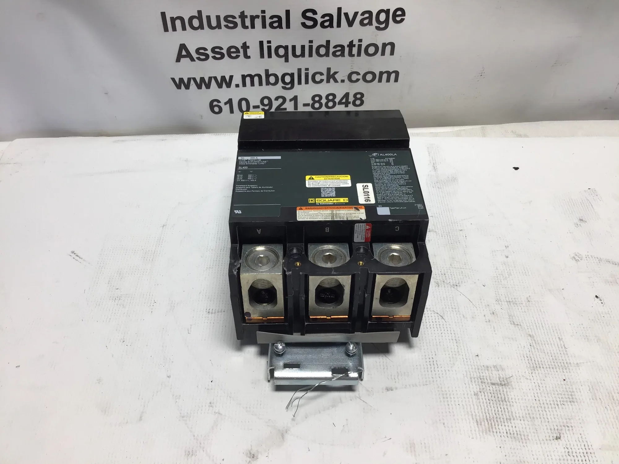 SQUARE D SL400 400A SUB LUG 3-Pole I-Line subfeed jug kit (Missing cover)