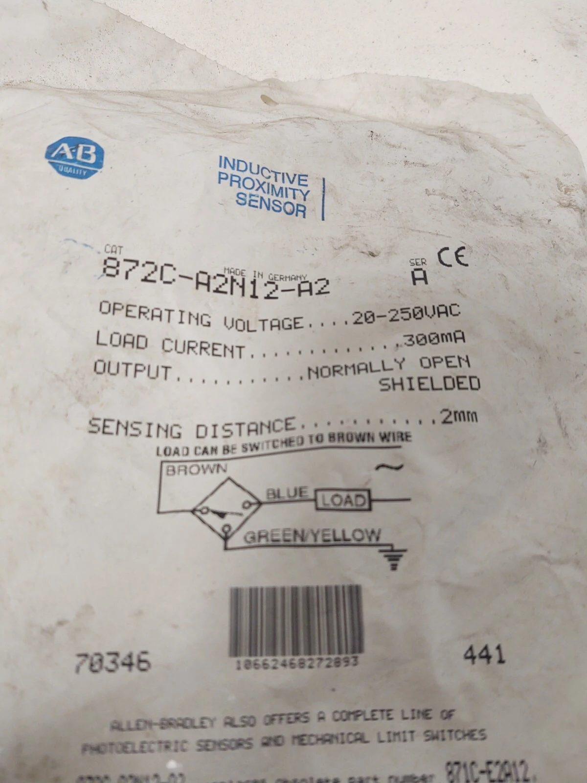 NEW Allen-Bradley 872C-A2N12-A2