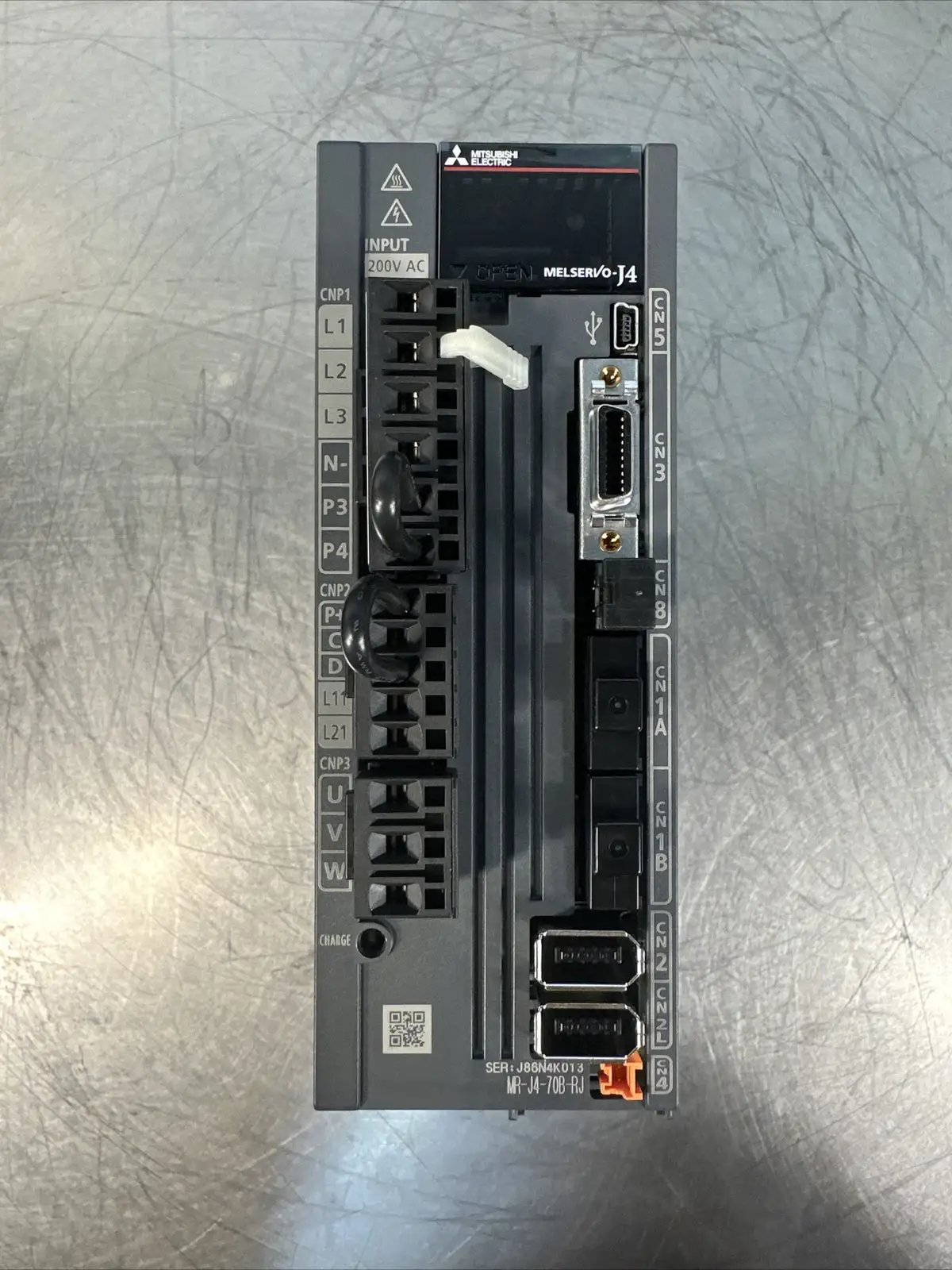 Mitsubishi MR-J4-70B-RJ AC Servo Drive New No Box (BIN-1.4.3)