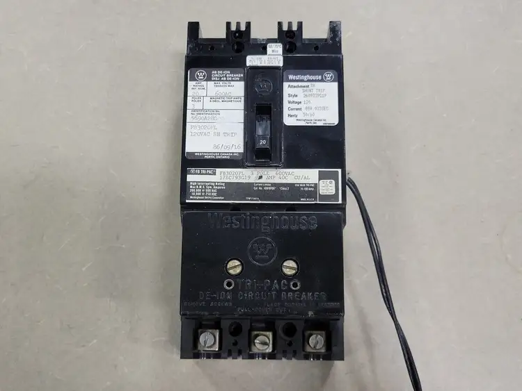 Used WESTINGHOUSE FB3020PL Switchgears British Columbia CA | Lenmark #294521