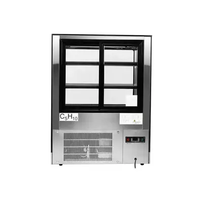 New | in-Stock Atosa New Atosa RDCS-35 Floor Model Refrigerated Display Square, 35" Display Refrigerators Illinois US | Falcon Restaurant Supply #1375276