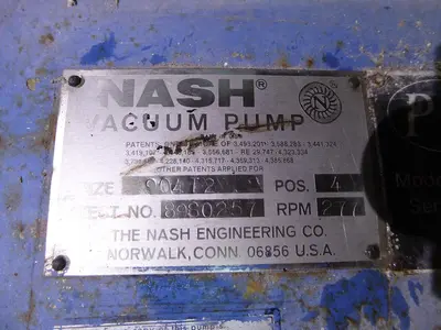Used NASH 904 T2 Vacuum Pumps Pennsylvania US | Global Equipment International, LLC #1461214