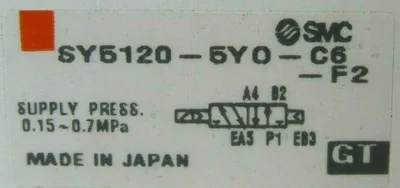 NEW SMC SY5120-5Y0-C6-F2 SOLENOID VALVE SY51205Y0C6F2