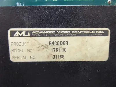 Advanced Micro Controls 1761-10 Encoder Used