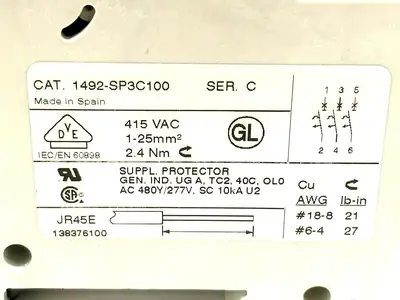 USED ALLEN-BRADLEY 1492-SP MCB