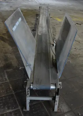 SPC8839  Conveyor belt conveyor CS, 8" wide x 17'-8" long