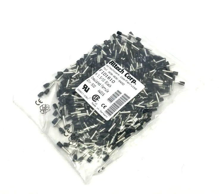 New | in-Stock Altech Insulated Crimp Ferrule Terminal 16AWG/1.5sqmm 500-PACK Electrical Fittings Michigan US | Maverick Industrial Sales #1390903