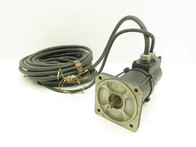 Toshiba RA10M AC Servo Motor 200W 3000 RPM 14mm Shaft