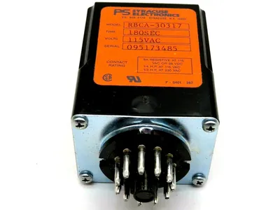 NEW SYRACUSE ELECTRONICS RBCA-30317 RELAY 115VAC 180SEC RBCA30317